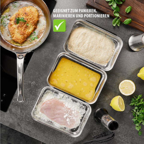 Gefu Breadcrumb Coating Set PANDO, 3 pieces