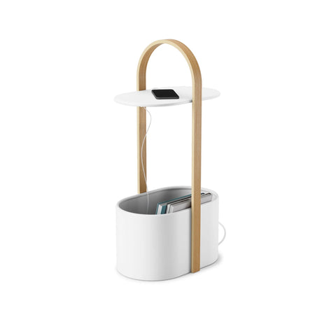 Umbra Bellwood Storage Table White-Natural