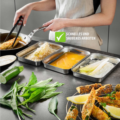 Gefu Breadcrumb Coating Set PANDO, 3 pieces