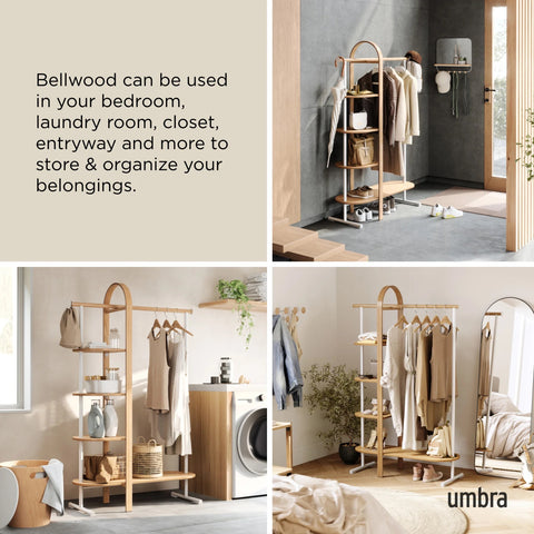 Umbra Bellwood Garment Rack White-Natural