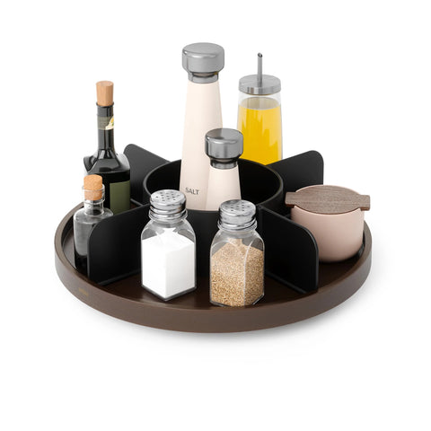 Umbra Bellwood Lazy Susan Black-Walnut