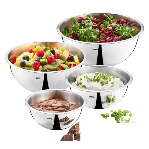 Gefu Set of Stainless Steel Bowls CAVARO, 4-piece