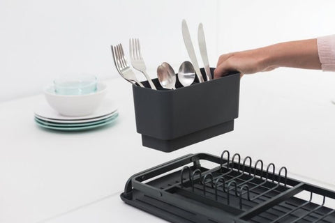 Brabantia SinkSide Compact Dish Drying Rack – Dark Grey
