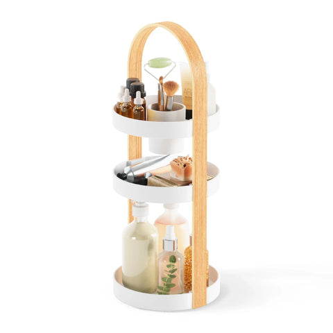Umbra Cosmetic Organizer White-Natural