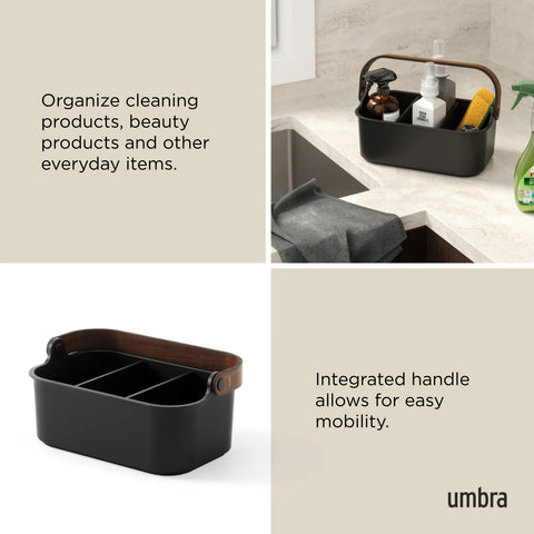 Umbra Bellwood Storage Bin Black-Walnut