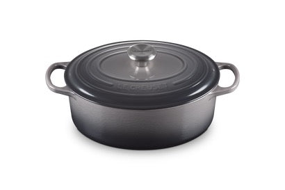 Le Creuset Cast Iron Oval Casserole Flint 29cm / 4.7L