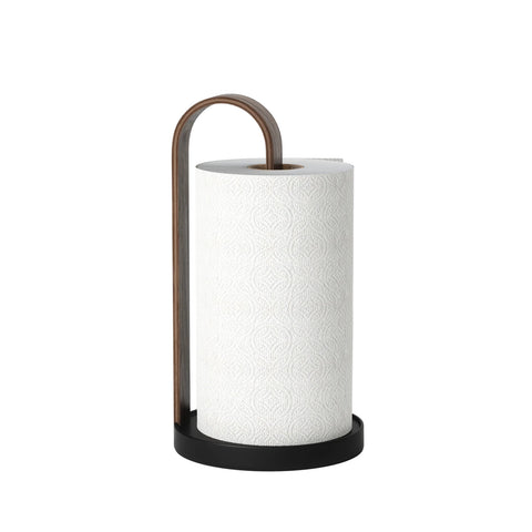 Umbra Bellwood Paper Towel Holder Umbra Black/Walnut