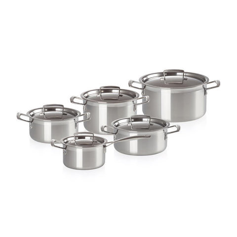 Le Creuset 3-Ply Stainless Steel 5 Piece Cookware Set