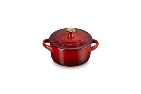 Le Creuset Holly Petite Mini Cocotte Cerise 240 ml