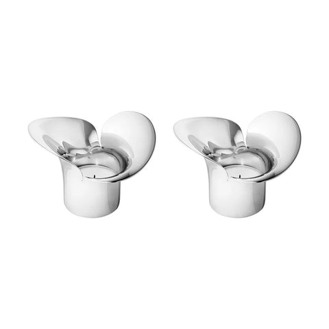 Georg Jensen Bloom Tealight Holders (Set of 2)