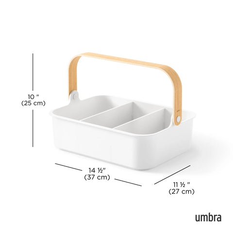 Umbra Bellwood Storage Bin White-Natural / Large