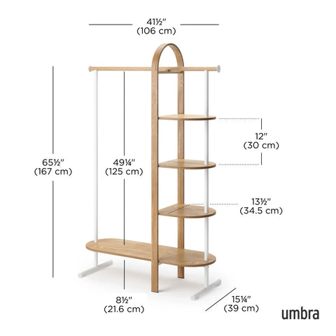 Umbra Bellwood Garment Rack White-Natural