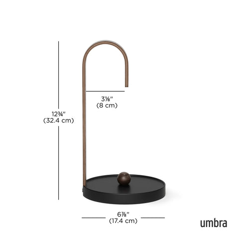 Umbra Bellwood Paper Towel Holder Black/Walnut