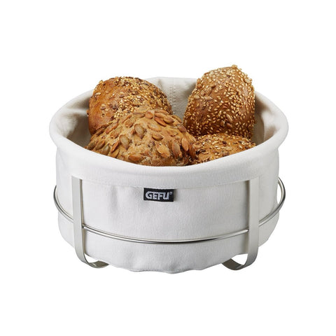 Gefu Bread Basket BRUNCH, round, white