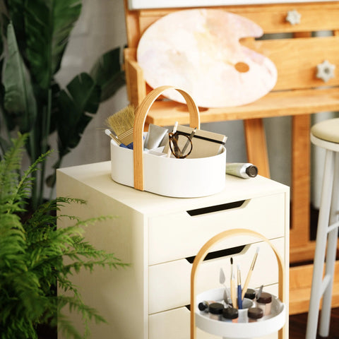 Umbra Bellwood Storage Caddy White-Natural