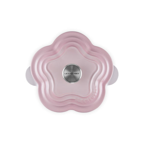 Le Creuset Cast Iron Flower Casserole 20cm, 2 L – Shell Pink