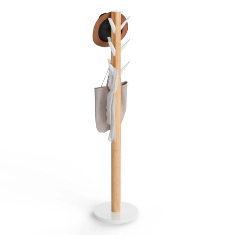 Umbra Flapper Coat Rack White-Natural