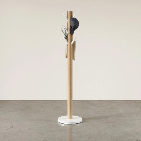 Umbra Flapper Coat Rack White-Natural