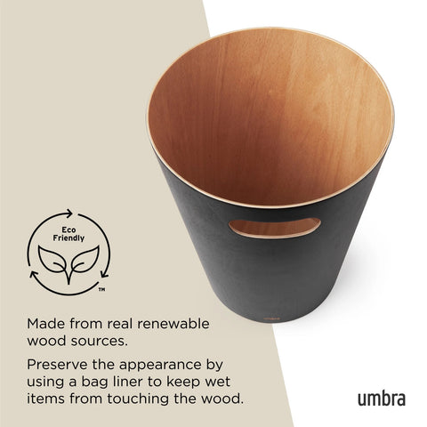 Umbra Woodrow Waste Bin 7.5 L
