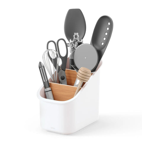 Umbra Bellwood Utensil Holder White-Natural