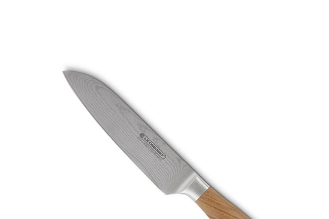 Thikë Santoku Le Creuset me Dorezë prej Druri Ulliri 13 cm