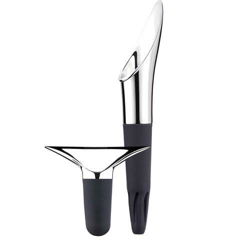 Georg Jensen Wine Stopper and Wine Pourer