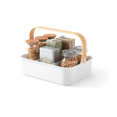 Umbra Bellwood Storage Bin White-Natural / Large