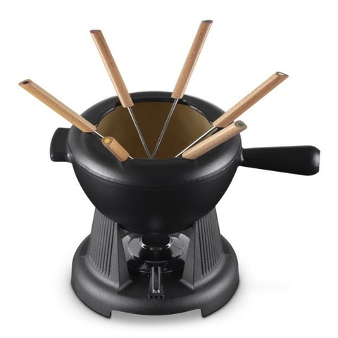 Le Creuset Cast Iron Fondue Set 2 L - Satin Black