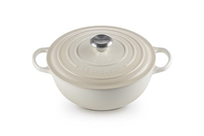 Le Creuset Cast Iron Casserole La Marmite Meringue 26cm / 4.1 L