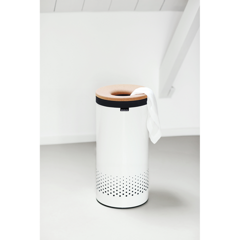 Kosh rrobash Brabantia 60 litra – i bardhë