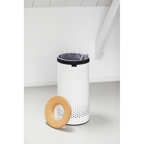 Kosh rrobash Brabantia 60 litra – i bardhë