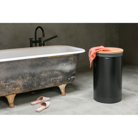Kosh rrobash Brabantia 60 litra – E zezë mat