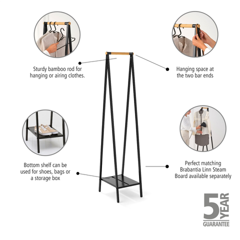 Brabantia Linn Clothes Rack Compact – Black