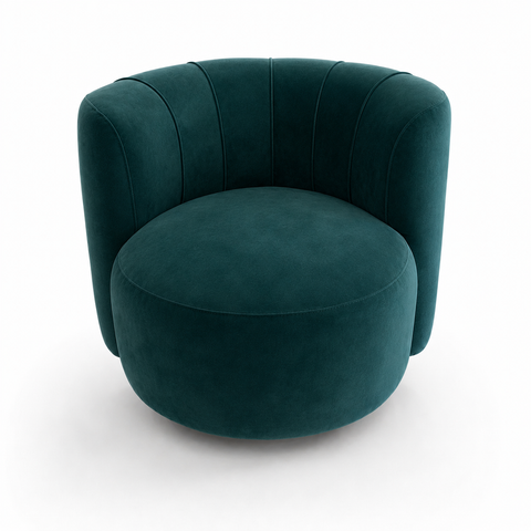 NordCo Luna Velvet Lounge Chair
