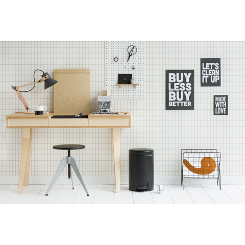 Brabantia NewIcon Pedal Bin 12 Litre – Matt Black