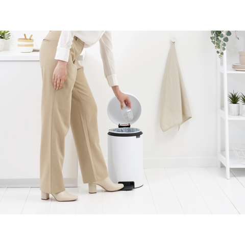 Brabantia NewIcon Pedal Bin 12 Litre – White