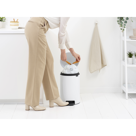 Brabantia NewIcon Pedal Bin 12 Litre – White
