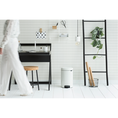 Brabantia NewIcon Pedal Bin 12 Litre – White
