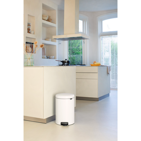 Brabantia NewIcon Pedal Bin, 20 L - White