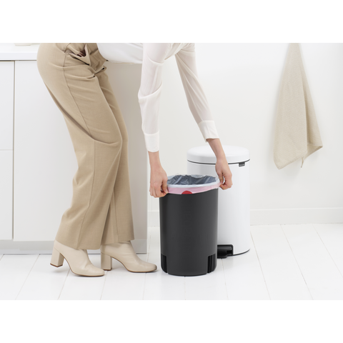 Brabantia NewIcon Pedal Bin, 20 L - White