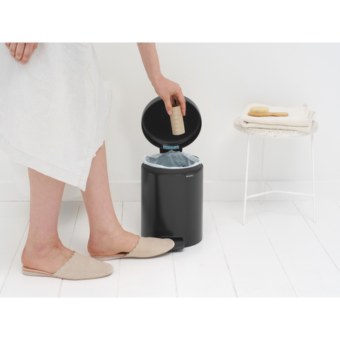 Brabantia NewIcon Pedal Bin 5 Litre – Matt Black