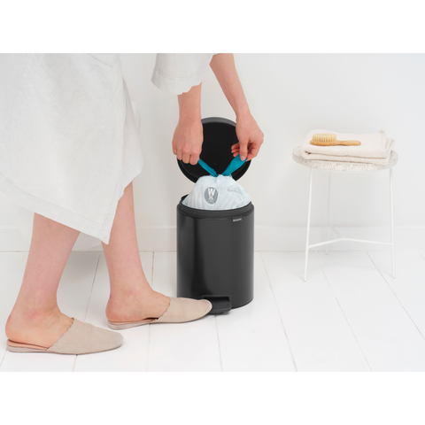 Brabantia NewIcon Pedal Bin 5 Litre – Matt Black
