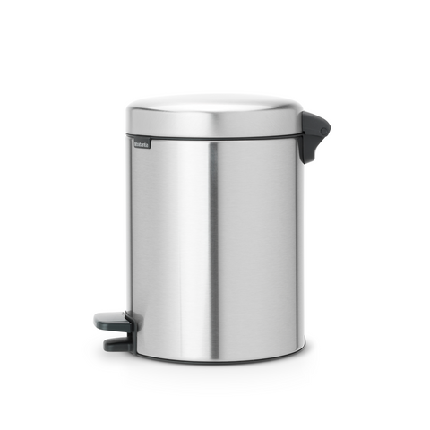 Brabantia NewIcon Pedal Bin 5 Litre – Matt Steel Fingerprint Proof