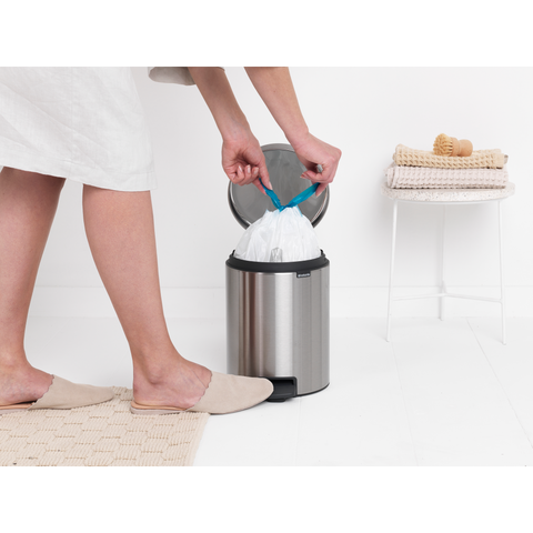 Brabantia NewIcon Pedal Bin 5 Litre – Matt Steel Fingerprint Proof