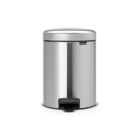 Brabantia NewIcon Pedal Bin 5 Litre – Matt Steel Fingerprint Proof