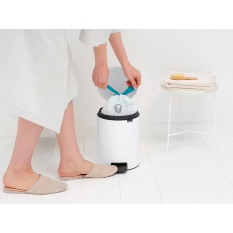 Brabantia NewIcon Pedal Bin 5 Litre – White