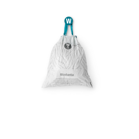 Brabantia PerfectFit Bin Bags, Code W, 5L, Pack of 40