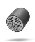 Black cylindrical device with 'Steamery' branding on a white background