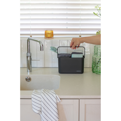 Brabantia SinkSide Cleaning Set, 8 Pieces - Dark Grey