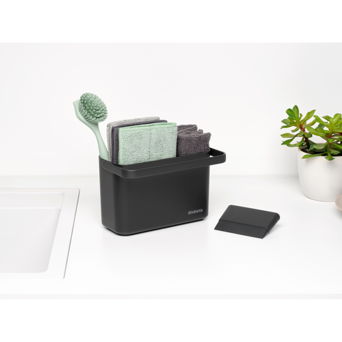 Brabantia SinkSide Cleaning Set, 8 Pieces - Dark Grey
